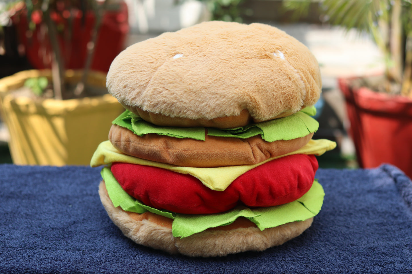 Burger Plushy Soft Toy