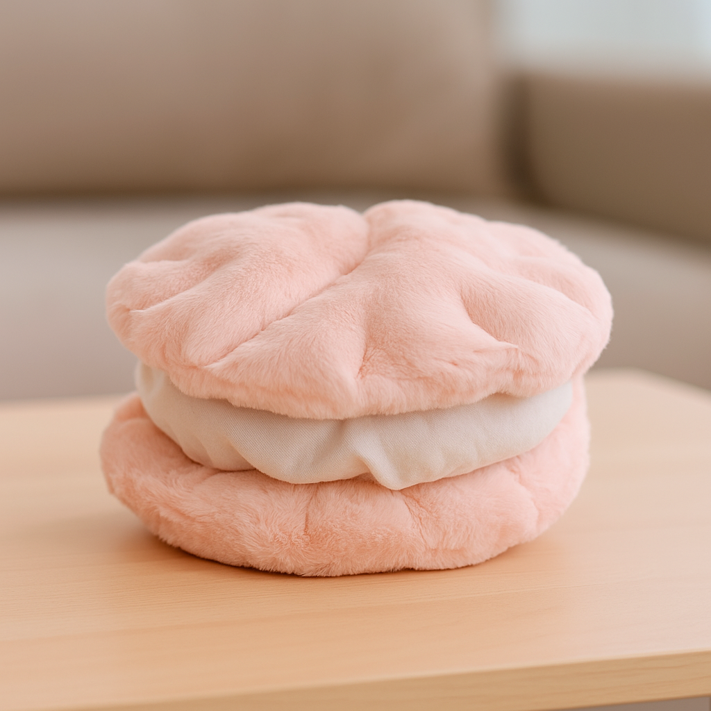 Cream Biscuit Cushion