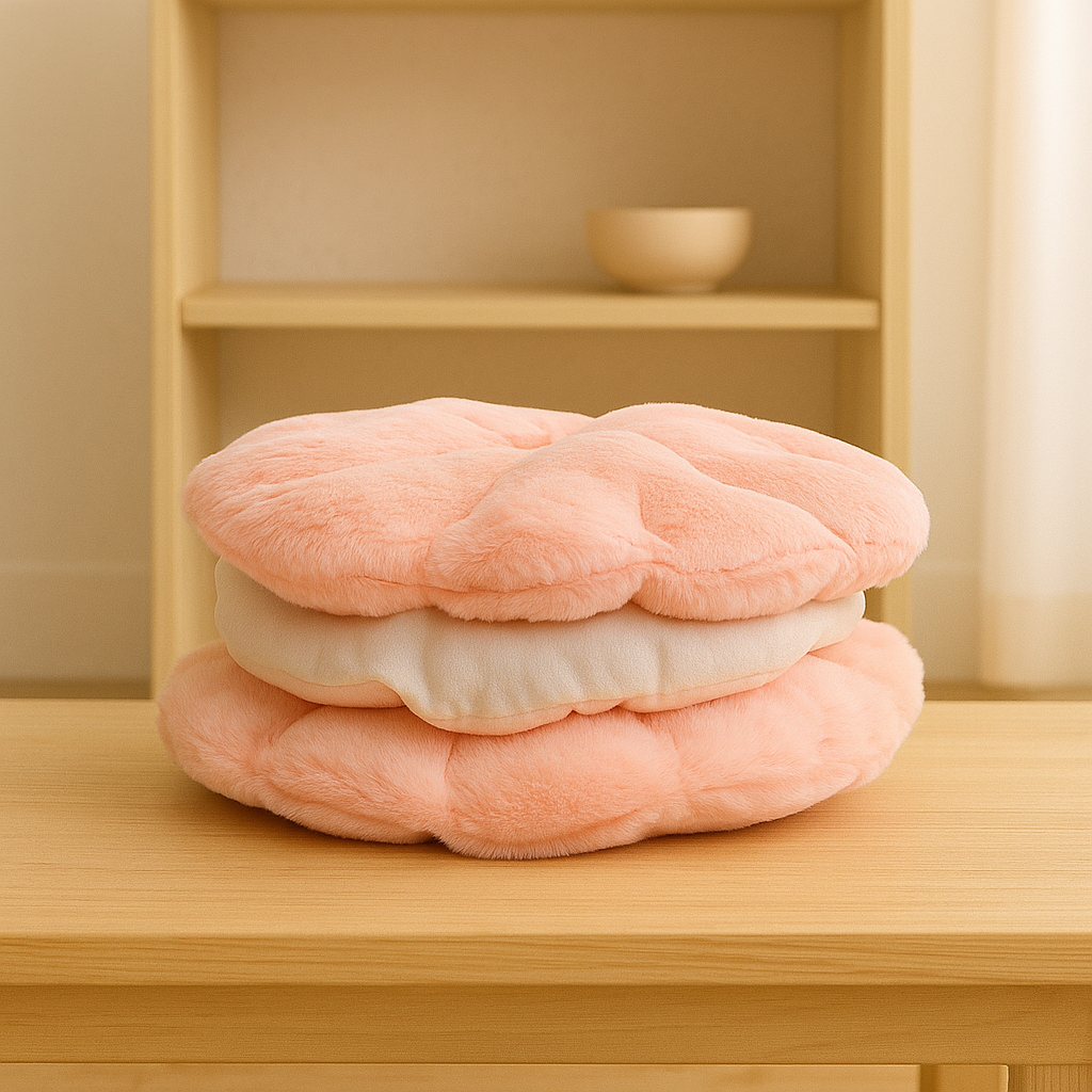 Cream Biscuit Cushion