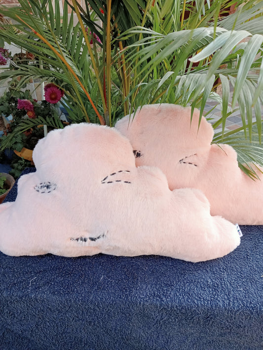 WINKING  PINK CLOUD SOFT TOY