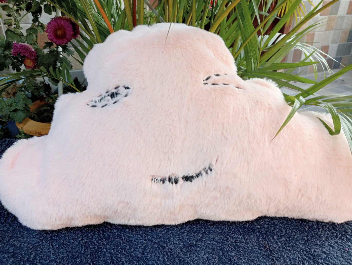 WINKING  PINK CLOUD SOFT TOY